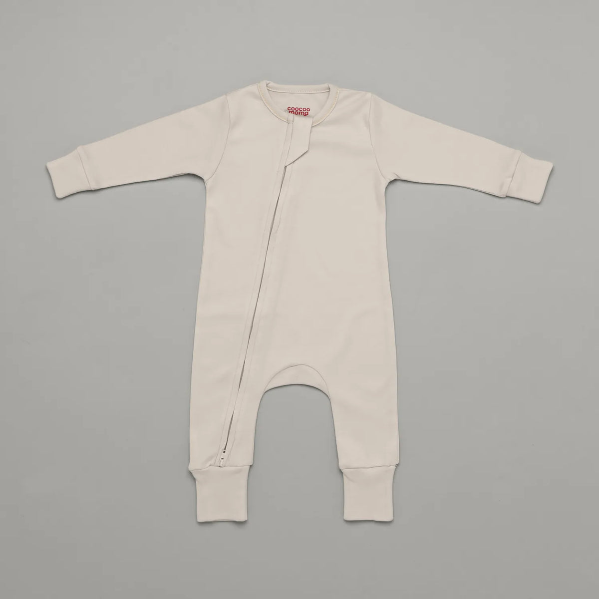 Zip Up Onesie Sand