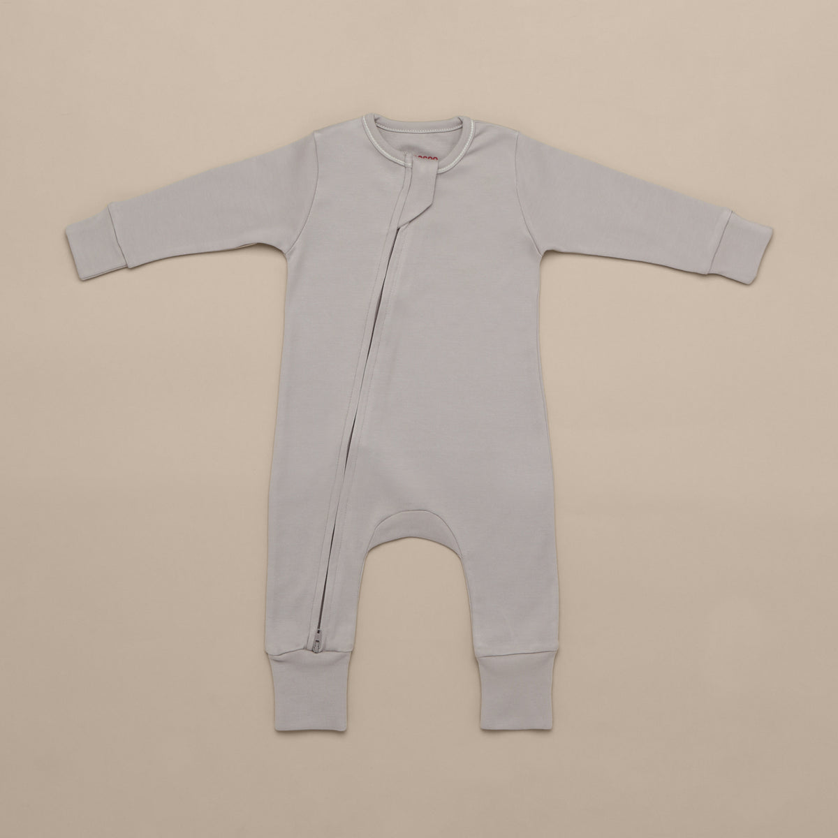 Zip Up Onesie Greige